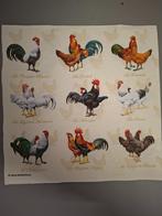 4 servetten met hanen voor decoupage, Ophalen of Verzenden, Nieuw, Materiaal