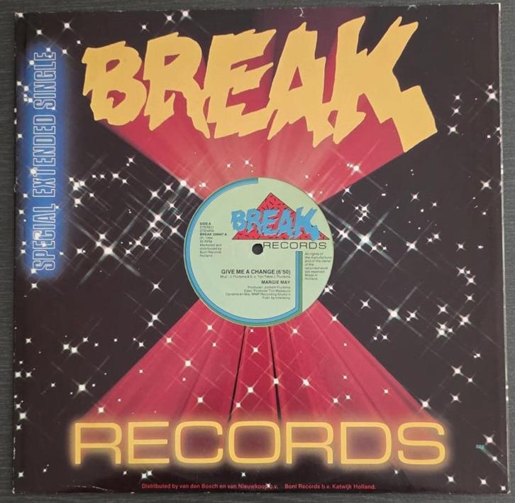 Margie May – Give Me a Change 12'' maxi single, Cd's en Dvd's, Vinyl Singles, Zo goed als nieuw, Maxi-single, Dance, 12 inch, Verzenden