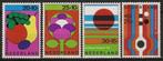 Nederland 1003-1006 serie zomerzegels, Floriade., Postzegels en Munten, Postzegels | Nederland, Verzenden, Postfris