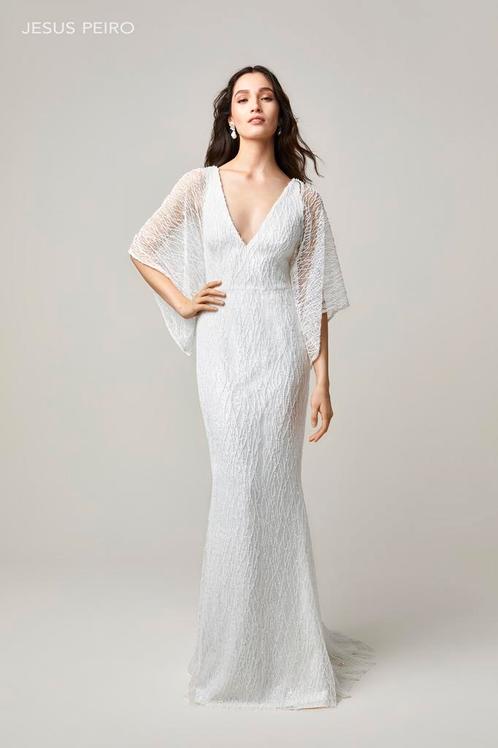 Trouwjurk Jesus Peiro collectie 2024, Kleding | Dames, Trouwkleding en Trouwaccessoires, Zo goed als nieuw, Trouwjurk, Wit, Ophalen of Verzenden