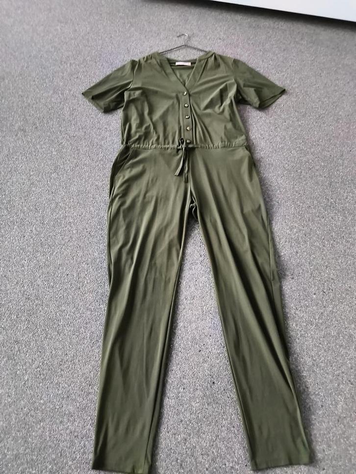 Studio Anneloes Jumpsuit Groen XXL travelstof, Kleding | Dames, Jumpsuits, Zo goed als nieuw, Maat 46/48 (XL) of groter, Groen