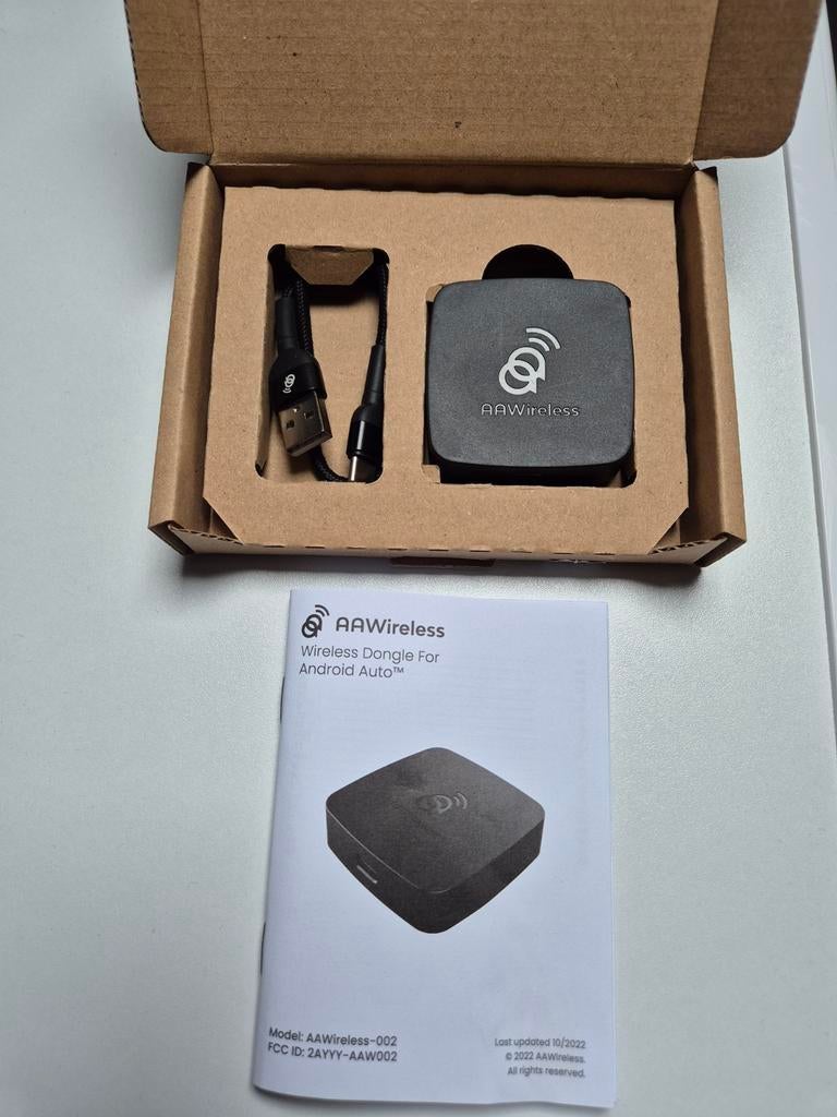 AA Wireless Dongle - Draadloos Android Auto & Apple CarPlay, Auto diversen, Auto-accessoires, Zo goed als nieuw, Ophalen of Verzenden