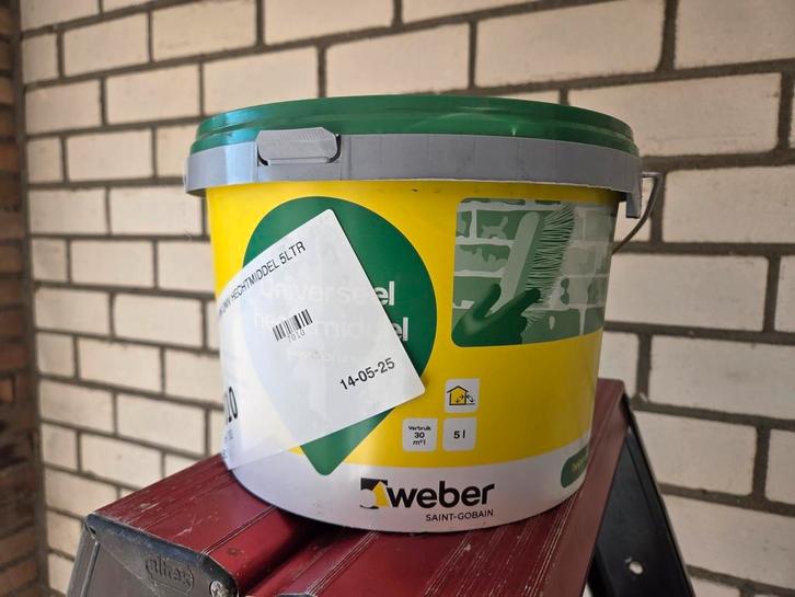 Voorstrijkmiddel., Doe-het-zelf en Verbouw, Verf, Beits en Lak, Zo goed als nieuw, Verf, Minder dan 5 liter, Wit, Ophalen of Verzenden
