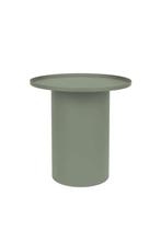 Metalen bijzettafel sidetable groen rond 45 cm Sverre, Huis en Inrichting, 45 tot 60 cm, Minder dan 55 cm, Metaal of Aluminium