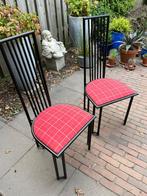 Set van 2 moderne stoelen, Huis en Inrichting, Stoelen, Ophalen, Gebruikt, Twee, Zwart