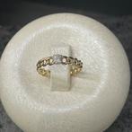 14 k gouden vrouwen ring, Nieuw, Ophalen of Verzenden, Kleiner dan 17, Met edelsteen