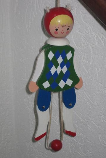 Levi Italy Houten Trekpopje Vintage  beschikbaar voor biedingen