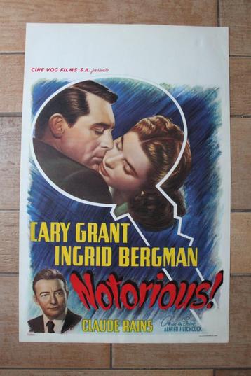 filmaffiche Alfred Hitchcock Notorious filmposter