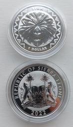 Zilveren 1 oz Sierra Lione Lion 2022., Postzegels en Munten, Munten | Afrika, Ophalen of Verzenden, Losse munt, Overige landen