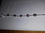 Zilver plated bedelarmbandje, Sieraden, Tassen en Uiterlijk, Nieuw, Ophalen of Verzenden, Met strass, Zilver