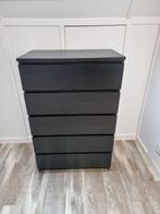 IKEA MALM Ladekast zwart - 6 lades, Huis en Inrichting, Kasten | Ladekasten, Ophalen, Gebruikt, 5 laden of meer, 100 tot 150 cm