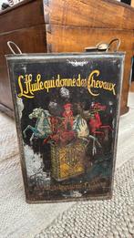 Vintage antiek olie blik YACCO huile moteur, Ophalen of Verzenden, Gebruikt, Verpakking