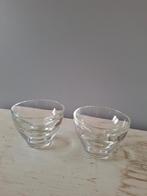 Zware mondgeblazen waxinelichthouders, Huis en Inrichting, Overige materialen, Ophalen of Verzenden, Zo goed als nieuw, Kandelaar