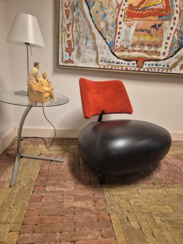 Leolux Pallone design fauteuil – icoon van Nederlands design, Huis en Inrichting, Fauteuils, Zo goed als nieuw, Leer, 50 tot 75 cm