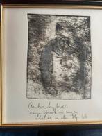 Anton Heyboer ets in den Ilp 66 23x22 cm papiermaten, Ophalen of Verzenden