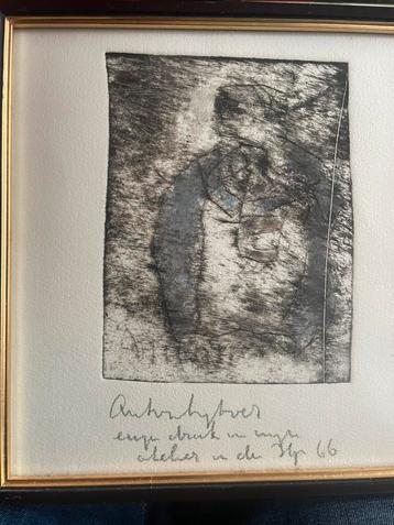 Anton Heyboer ets in den Ilp 66 23x22 cm papiermaten beschikbaar voor biedingen