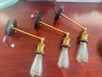 Vintage-Industrial wandlampjes, Ophalen of Verzenden, Zo goed als nieuw