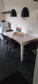 Eettafel off white (de Bommel), Ophalen, Gebruikt, 50 tot 100 cm, 150 tot 200 cm
