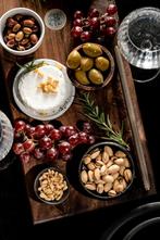 Luxe charcuterie serveerplank #5 (figured walnut) JD design, Info@mrjd-woodworks.com, Nieuw, Ophalen of Verzenden, JD-WoodWorks