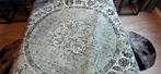 Vintage ronde vloerkleed doorsnede 180cm Groen/Zwart ZGAN, Ophalen, 150 tot 200 cm, Zo goed als nieuw, Groen
