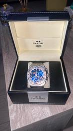 Zeer mooie tw steel horloge, Leer, Staal, Zo goed als nieuw, Ophalen