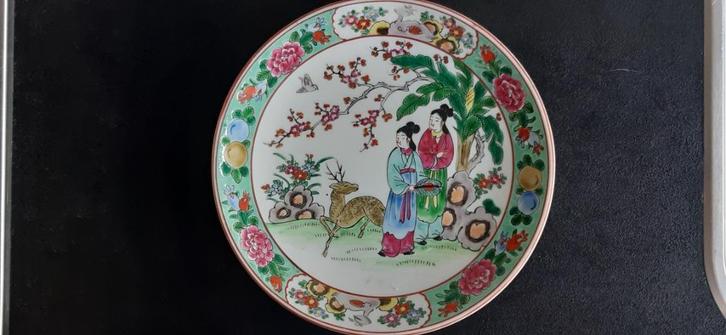 Chinees porseleinen bord (Tezuka en Yamatoku), Antiek en Kunst, Antiek | Porselein, Verzenden