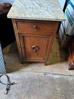 Nacht kastje marmer blad, Antiek en Kunst, Ophalen