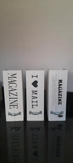 Houten Lectuurbakken Set van 3, Huis en Inrichting, Woonaccessoires | Krantenbakken en Lectuurbakken, Ophalen of Verzenden, Gebruikt