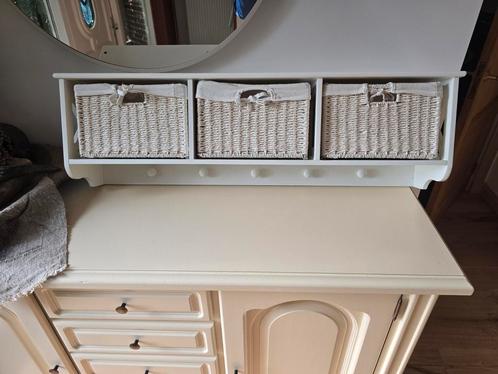 Landelijke Wandkapstok met Manden, Huis en Inrichting, Woonaccessoires | Kapstokken, Gebruikt, Wandkapstok, Minder dan 100 cm