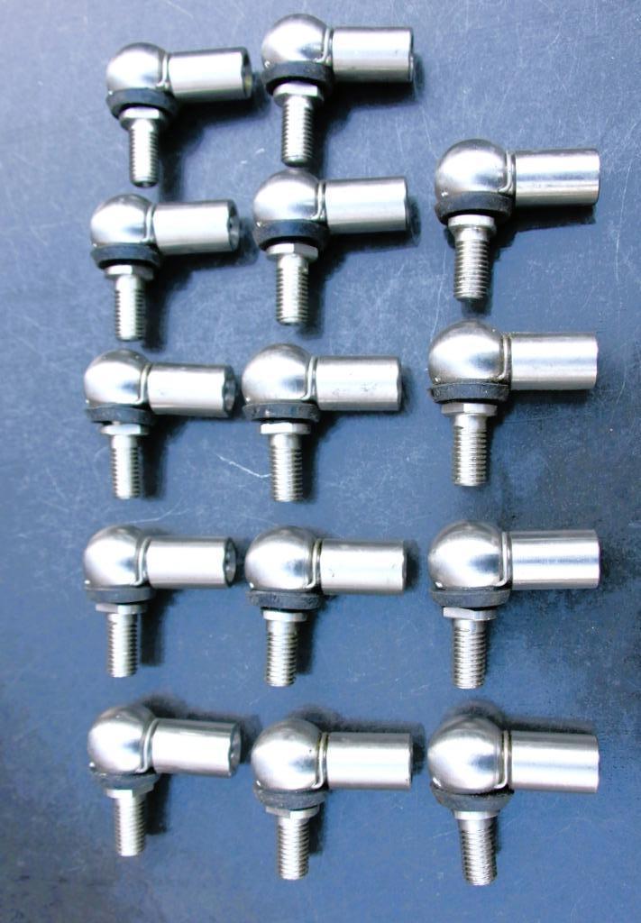 10 RVS Kogelgewrichten. Haaks model gewricht., Doe-het-zelf en Verbouw, Lieren en Takels, Nieuw, Ophalen of Verzenden