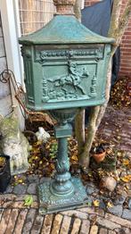 Originele Gietijzeren Brievenbus - Belgisch, Ophalen, Gebruikt, IJzer, Staande brievenbus