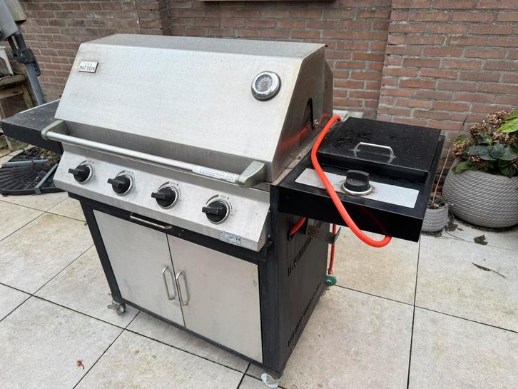 Patton Gas BBQ met Zijbrander, Tuin en Terras, Gasbarbecues, Gebruikt, Ophalen