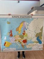 schoolkaart wandkaart Europa Staatkundig, Antiek en Kunst, Antiek | Schoolplaten, Ophalen, Aardrijkskunde