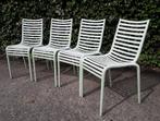 4 Replica PIP-E stoelen, verkleurd, stapelbaar, Huis en Inrichting, Stoelen, Vier, Kunststof, Gebruikt, Ophalen