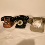 3 vintage huistelefoon koper bakeliet plastic bieden va €30, Met draaischijf, Ophalen of Verzenden, Zo goed als nieuw