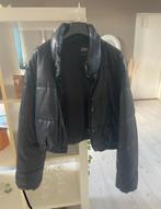 Zara leren puffer jas - XS, Kleding | Dames, Jassen | Zomer, Verzenden, Zo goed als nieuw, Maat 34 (XS) of kleiner, Zwart