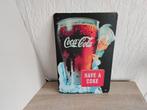 WANDPLAAT  COCA-COLA  HAVE A COKE, Ophalen of Verzenden, Zo goed als nieuw, Reclamebord