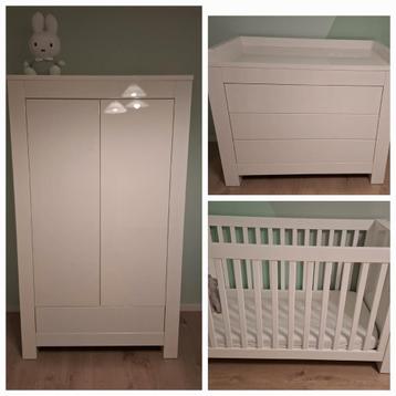 Kidsmill Alaska complete babykamer hoogglans wit beschikbaar voor biedingen