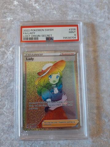 Pokemon Lady FA Lost Origin PSA 9 beschikbaar voor biedingen