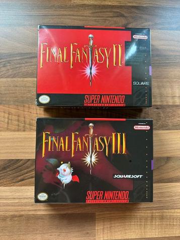 Final Fantasy 2 & 3 SNES PAL beschikbaar voor biedingen
