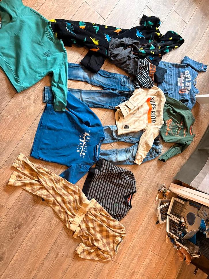 Pakket jongen kleding 122/128 quapi, tygo&vito, name it, Kinderen en Baby's, Kinderkleding | Maat 122, Zo goed als nieuw, Jongen