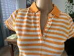 Polo T-shirt gestreept, Oranje, Ophalen of Verzenden, Korte mouw, Maat 36 (S)