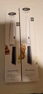 Ah boretti messenset messen broodmes en santokumes set, Huis en Inrichting, Keuken | Bestek, Nieuw, Ophalen of Verzenden, Rvs of Chroom