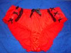 sissy satijn slipje (kan ook voor de heren), Verzenden, Rood, Slip