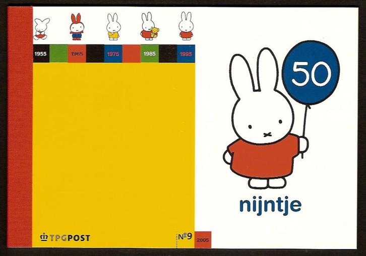 Nederland Prestigeboekje 9 postfris Nijntje 50 jaar, Postzegels en Munten, Postzegels | Nederland, Postfris, Na 1940, Ophalen of Verzenden