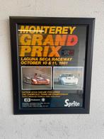 Poster monrerrey grandprix 1981 in lijst, Verzamelen, Ophalen of Verzenden, Zo goed als nieuw, Formule 1