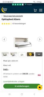 Murphy bed, Huis en Inrichting, Slaapkamer | Bedden, Ophalen, 90 cm, Eenpersoons, Zo goed als nieuw