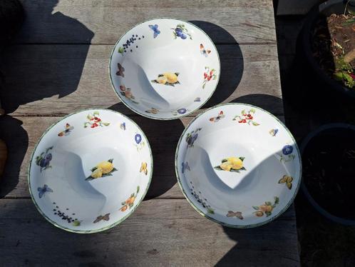 Janneke Brinkman Schalen Set - Fruit & Flowers, Huis en Inrichting, Woonaccessoires | Schalen en Manden, Zo goed als nieuw, Schaal