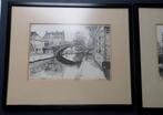 Ets - J.Willemsen - 1984 - De Boog en Jeneverbrugje Winsum, Antiek en Kunst, Kunst | Etsen en Gravures, Ophalen