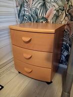 In zeer goede staat ladekast op wieltjes, Ophalen, Minder dan 50 cm, Zo goed als nieuw, 3 of 4 laden
